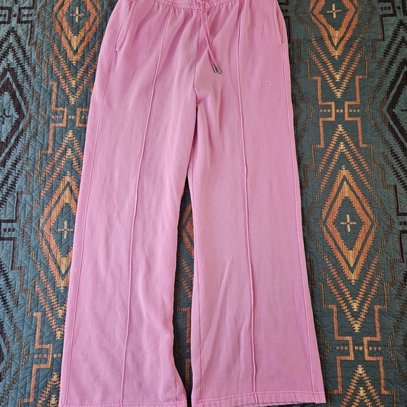 PINK Victoria's Secret Pants - Pink Victoria Secret Wide-Leg Drawstring Lounge Pants